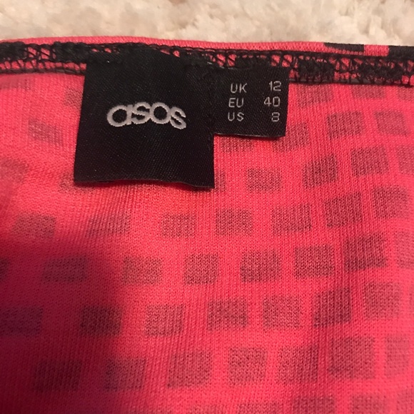 ASOS Dresses Knee Length Cut Out Pink Dress Poshmark